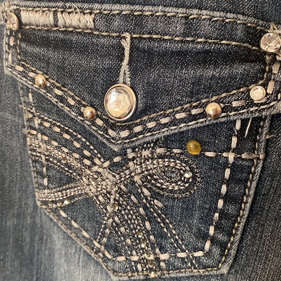 Earl Jeans Y2k Jewelled Pockets Bedazzled - Picture 9 of 12